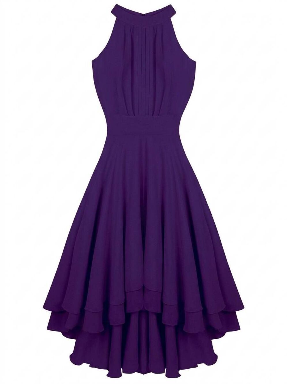 ☔️🩵NWT Purple Halter Neck Sleeveless Dress Size 4